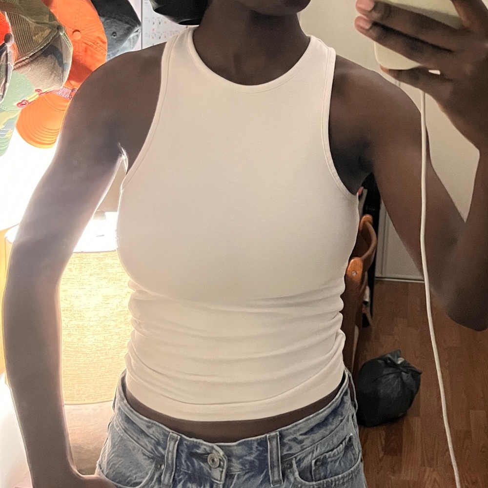 Abercrombie - White Tank Top (xxs)